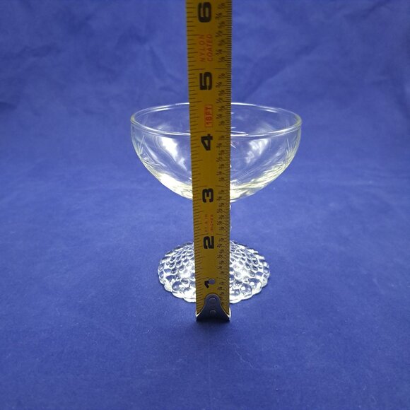 Anchor Hocking Berwick Sherbet Glass With Etched Stars - Picture 5 of 5